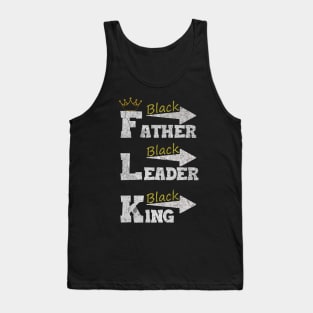 Black Father Black Leader Black King Tank Top